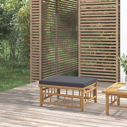 Garden Sofa With Cushions Bamboo