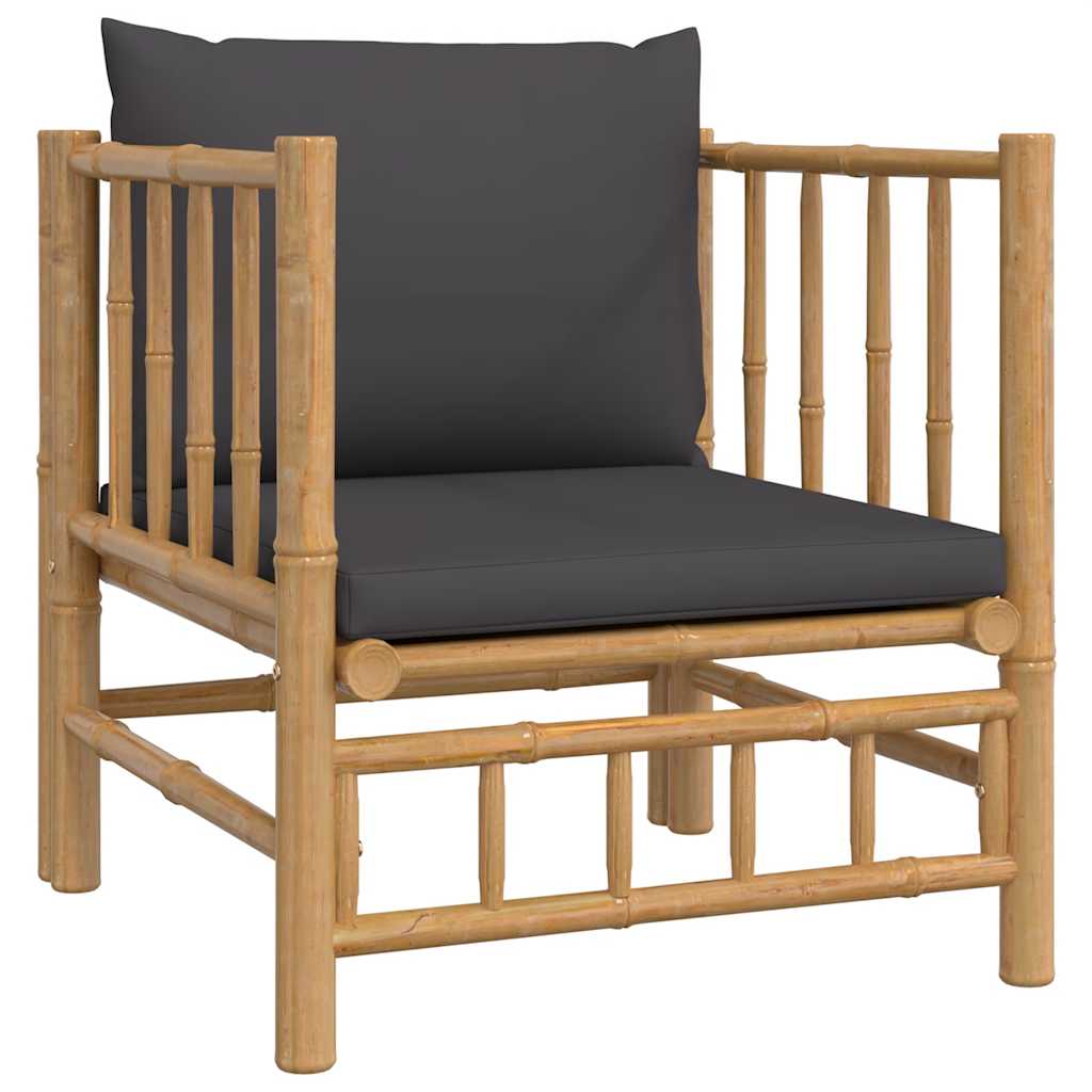 Garden Sofa With Cushions Bamboo