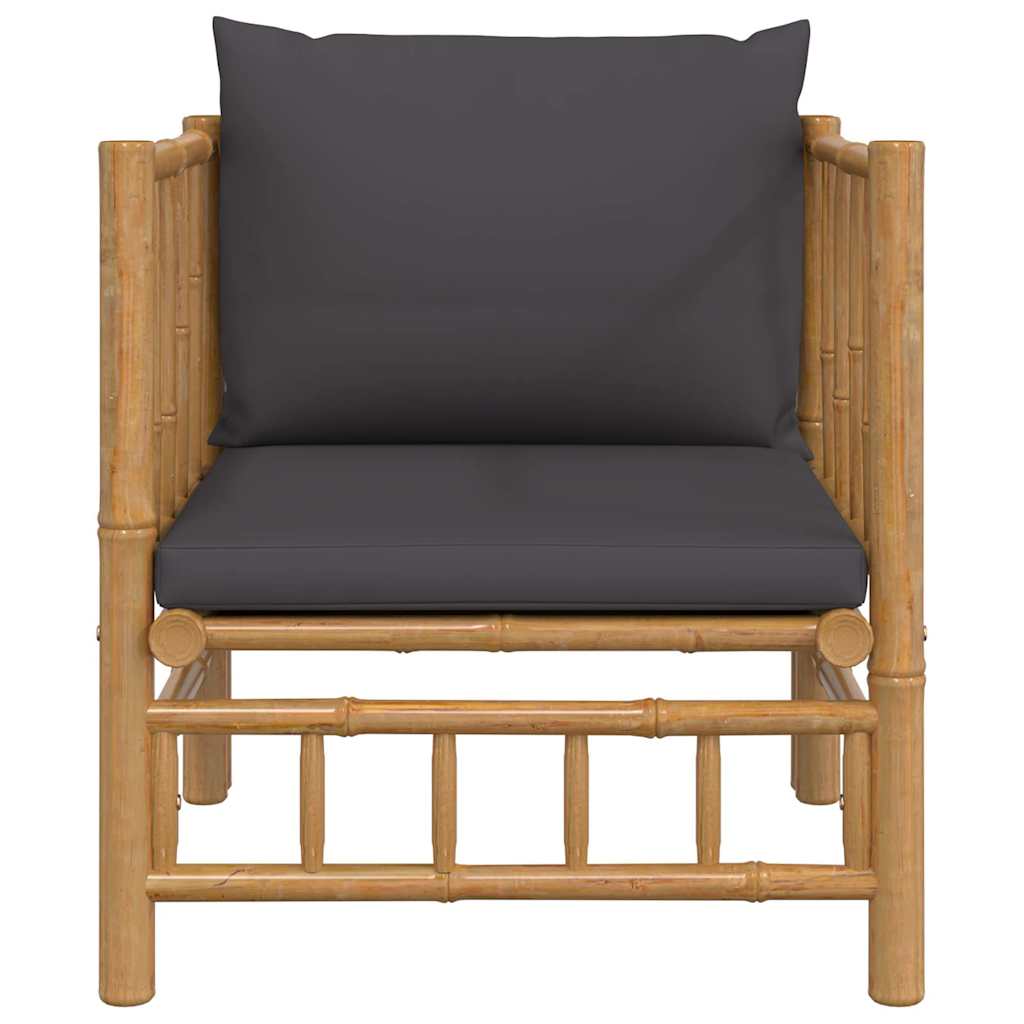 Garden Sofa With Cushions Bamboo