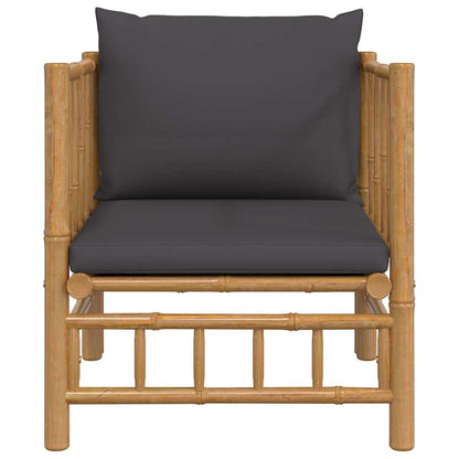 Garden Sofa With Cushions Bamboo