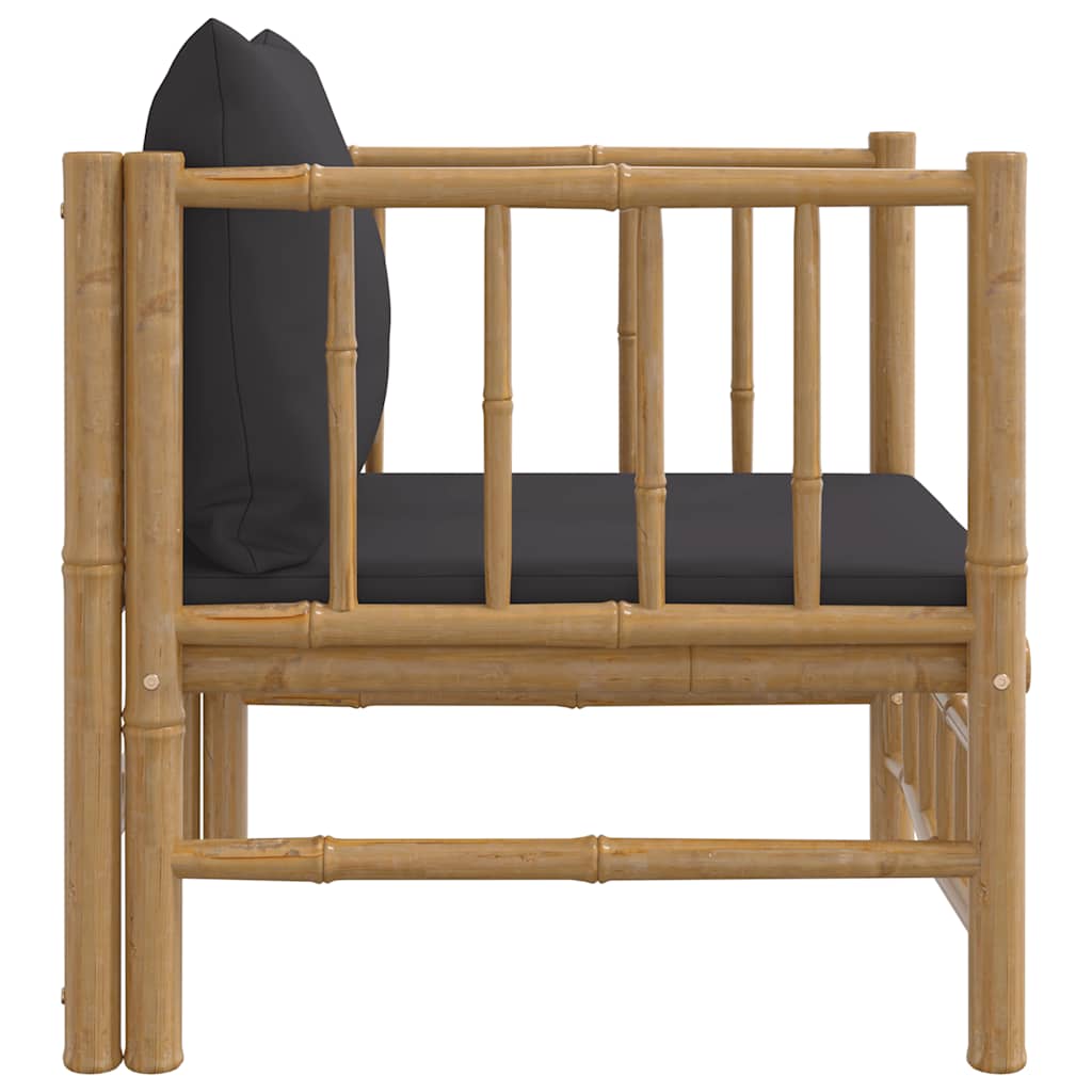 Garden Sofa With Cushions Bamboo