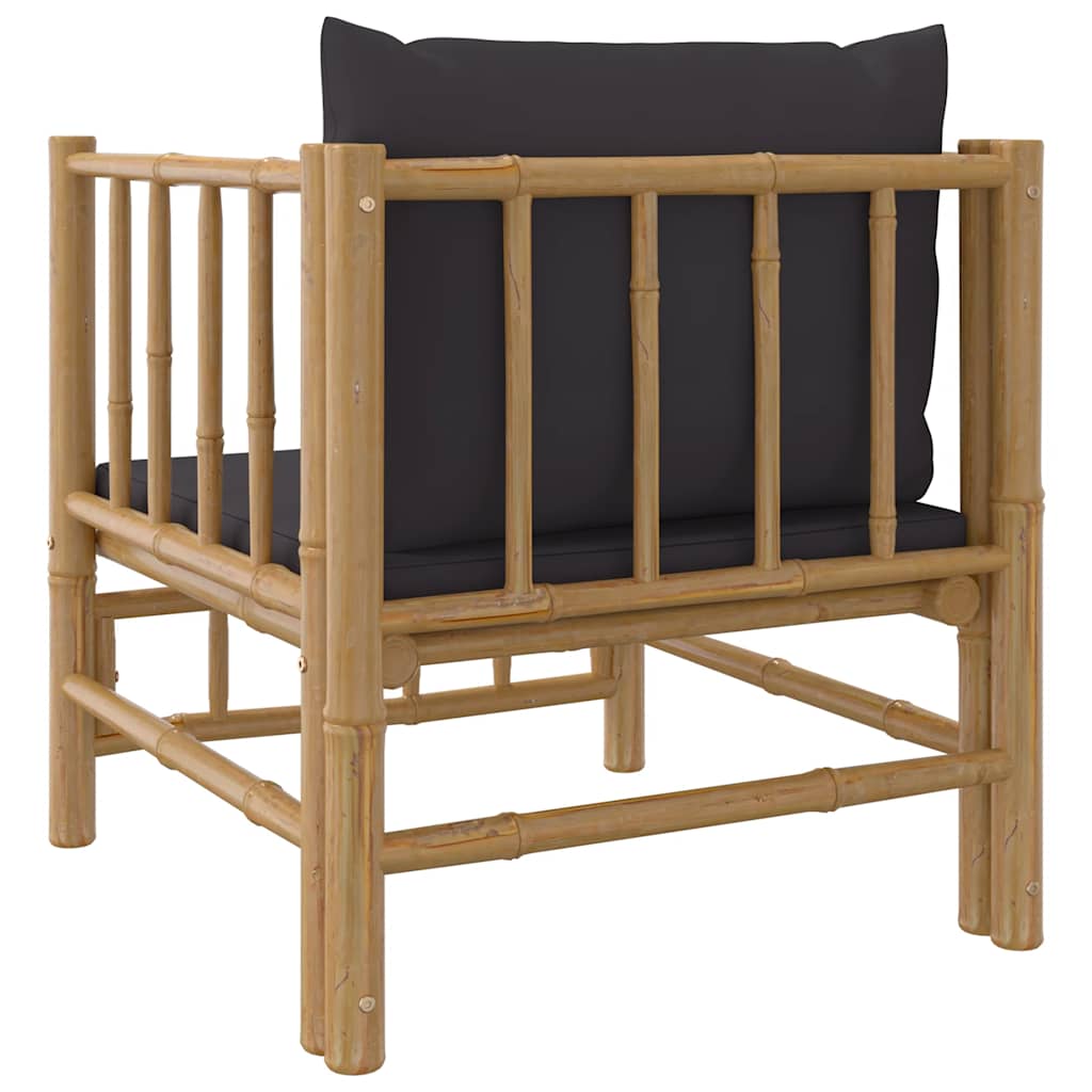 Garden Sofa With Cushions Bamboo