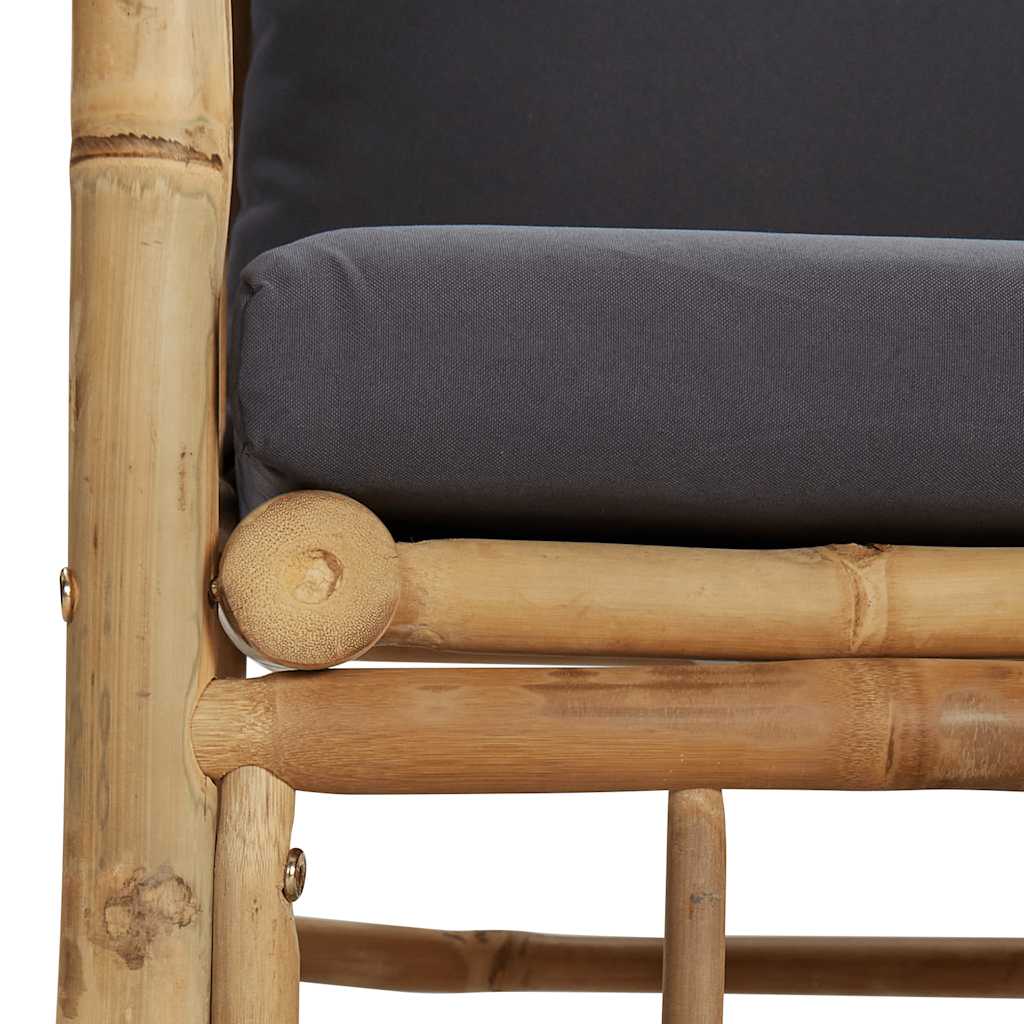 Garden Sofa With Cushions Bamboo