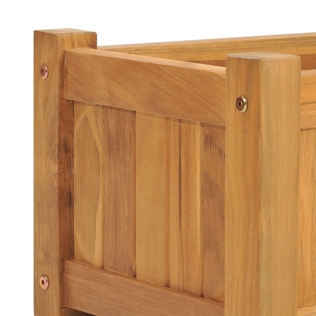 Raised Bed Solid Wood Teak