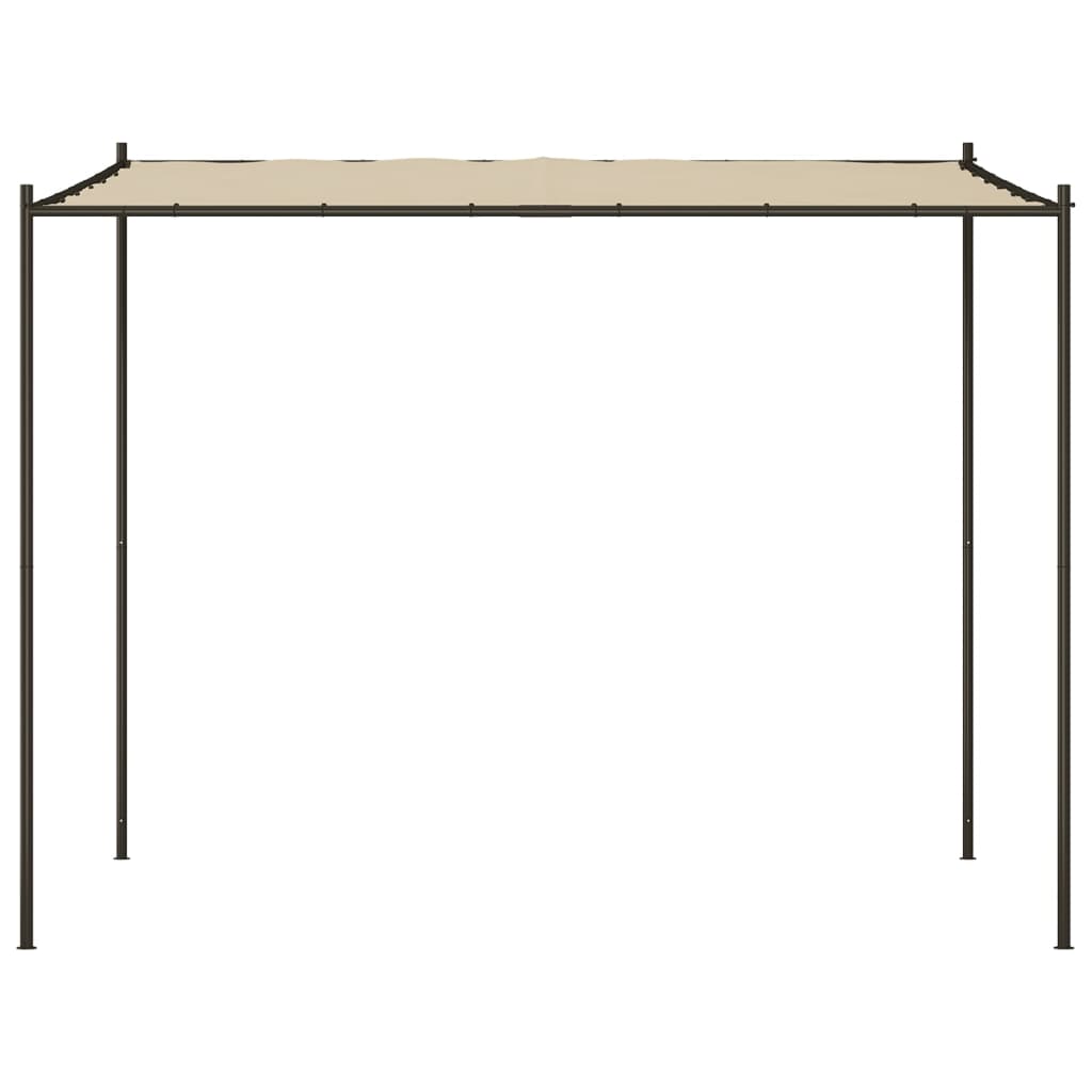 Gazebo Beige 3X3 M 180 G/M² Fabric And Steel