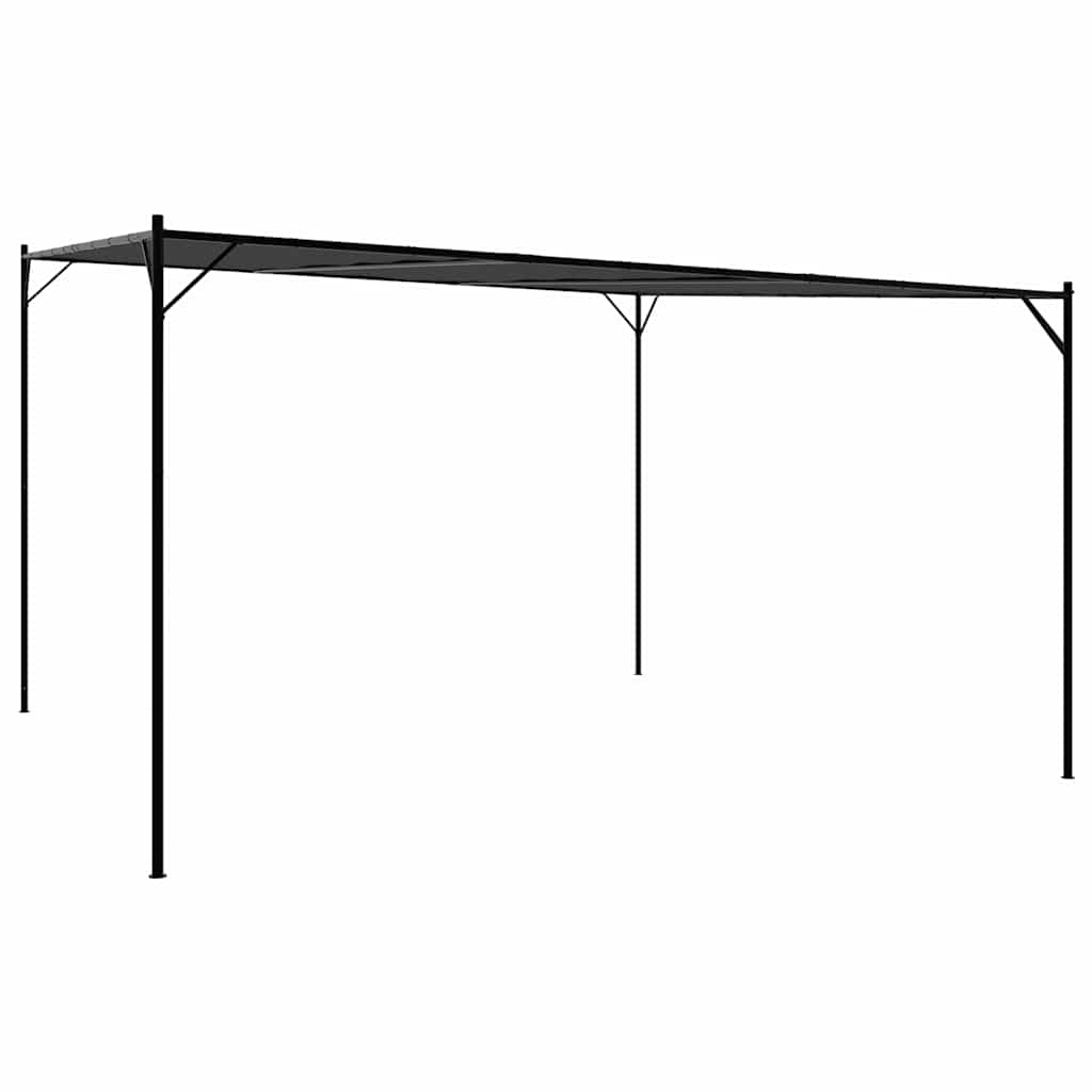 Gazebo Anthracite 4X4 M 180 G/M² Fabric And Steel