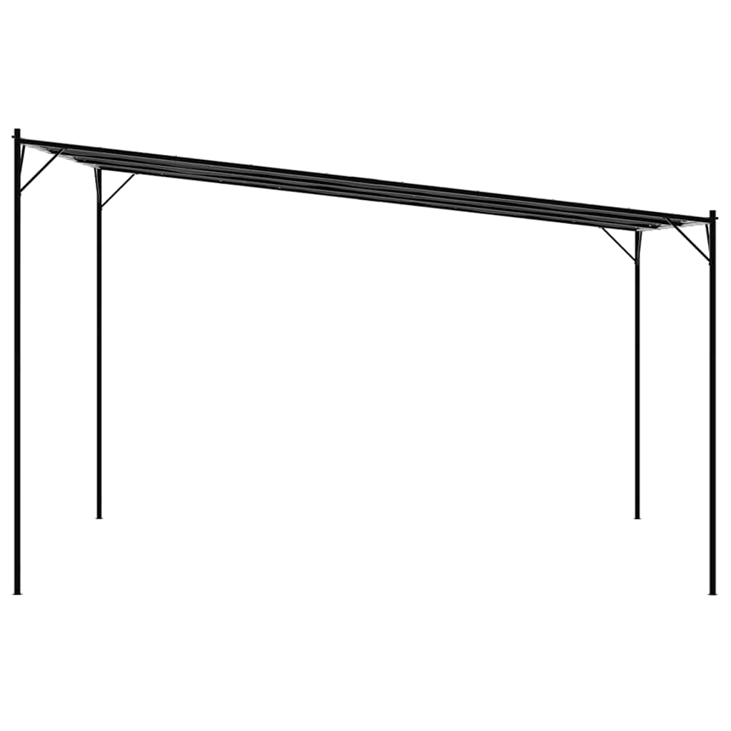 Gazebo Anthracite 4X4 M 180 G/M² Fabric And Steel