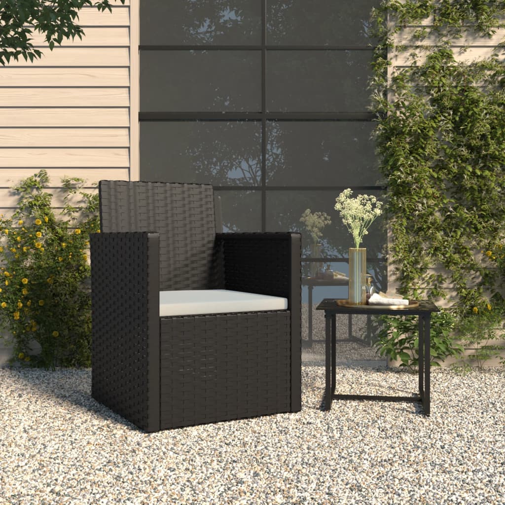 Garden Armchair With Cushions Poly Rattan