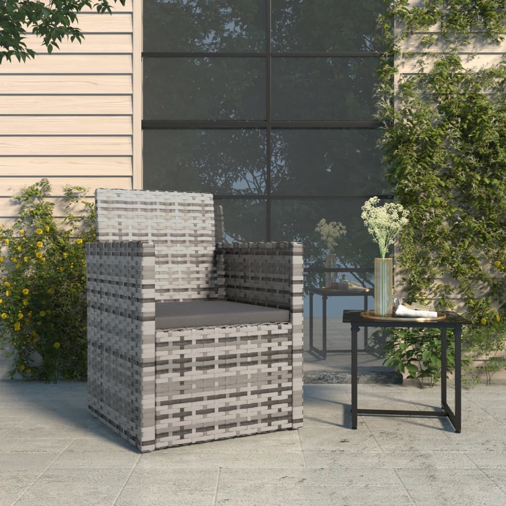 Garden Armchair With Cushions Poly Rattan