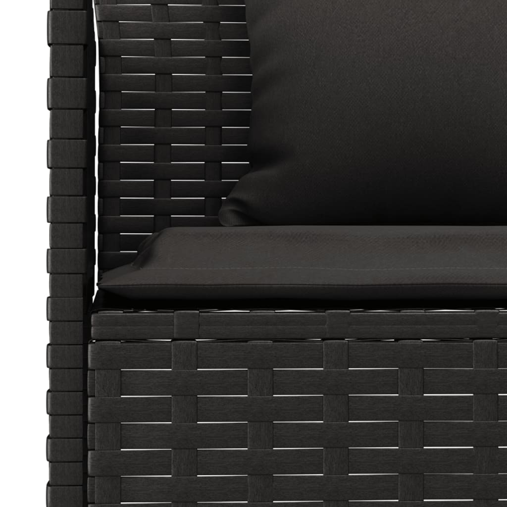 2 Piece Garden Dining Set With Cushions Poly Rattan