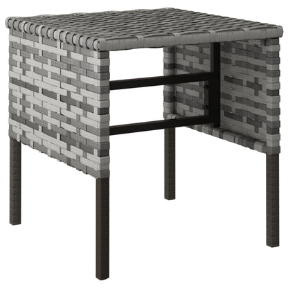 Garden Footstools With Cushions 4 Pcs Poly Rattan