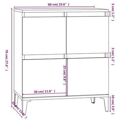 Sideboard 60X35X70 Cm Engineered Wood