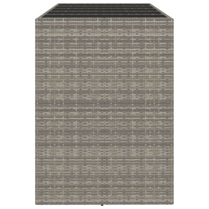 Bar Table With Glass Top Poly Rattan