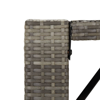 Bar Table With Glass Top Poly Rattan