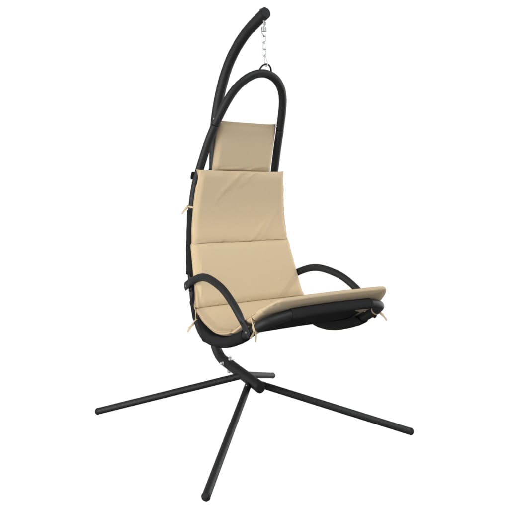 Garden Swing Chair With Cushion Oxford Fabric And Steel