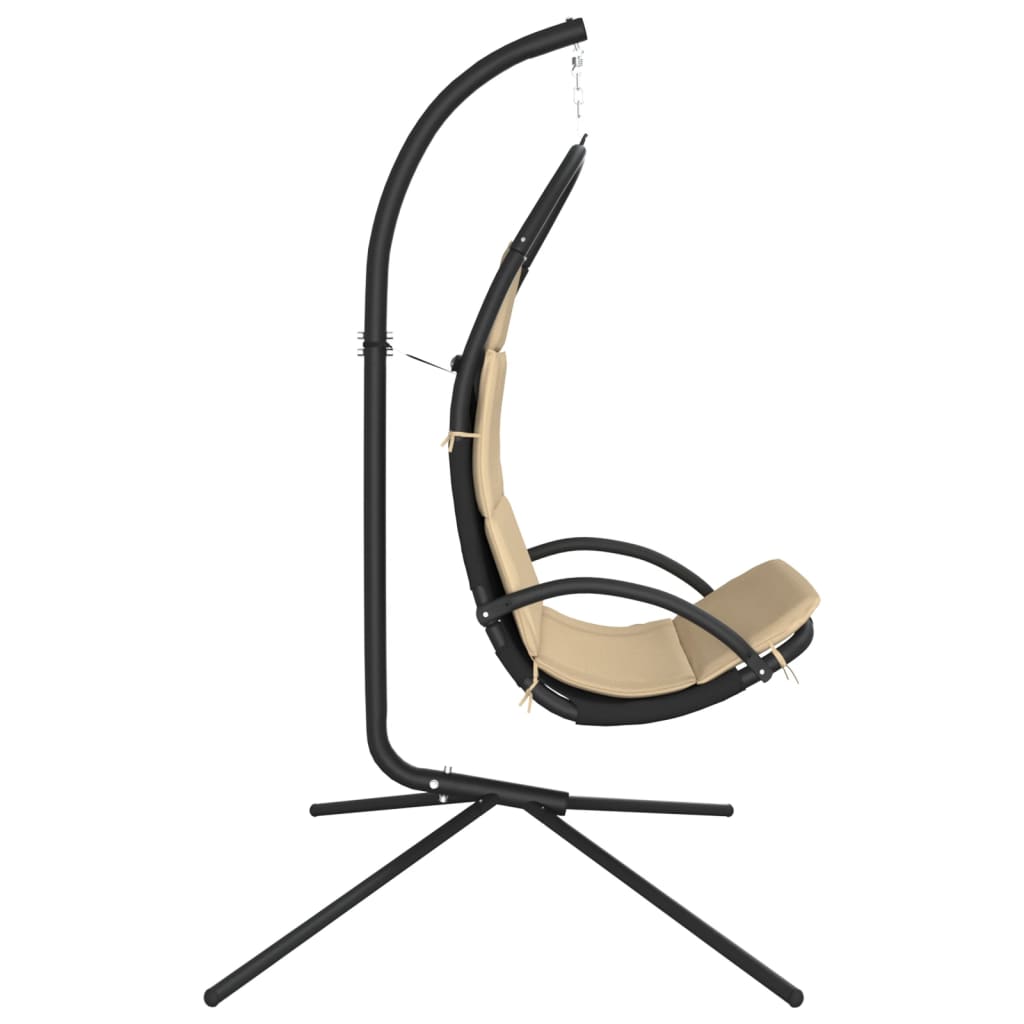 Garden Swing Chair With Cushion Oxford Fabric And Steel