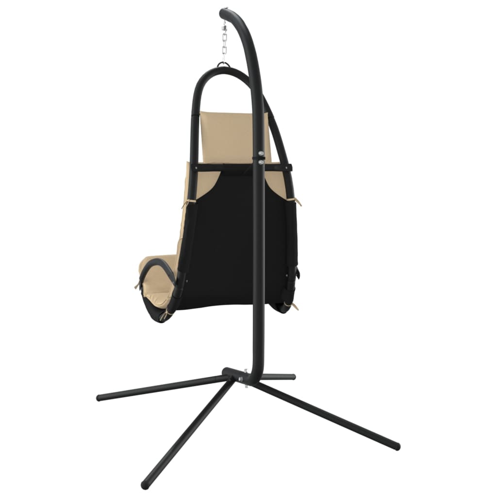 Garden Swing Chair With Cushion Oxford Fabric And Steel