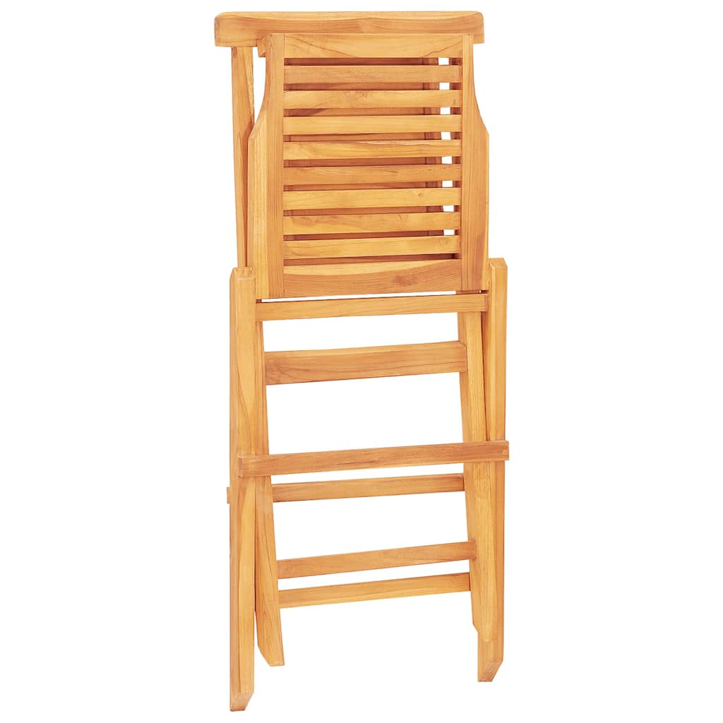 Folding Garden Chairs 2 Pcs 47X63X90 Cm Solid Wood Teak