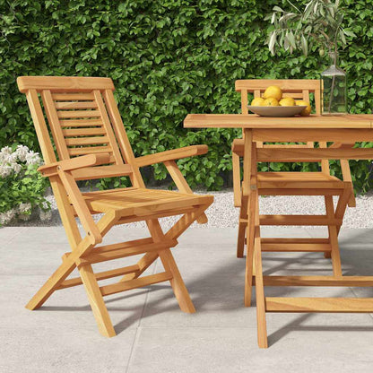 Folding Garden Chairs 2 Pcs 47X63X90 Cm Solid Wood Teak