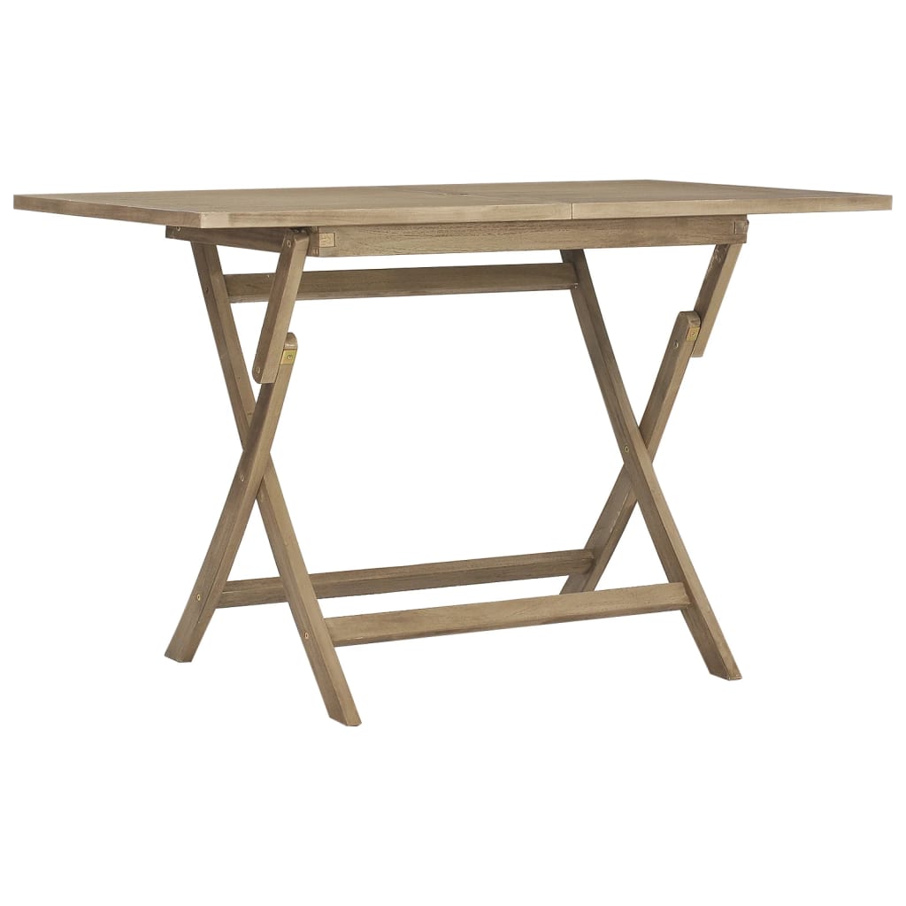 Folding Garden Table 120X70X75 Cm Solid Wood Teak