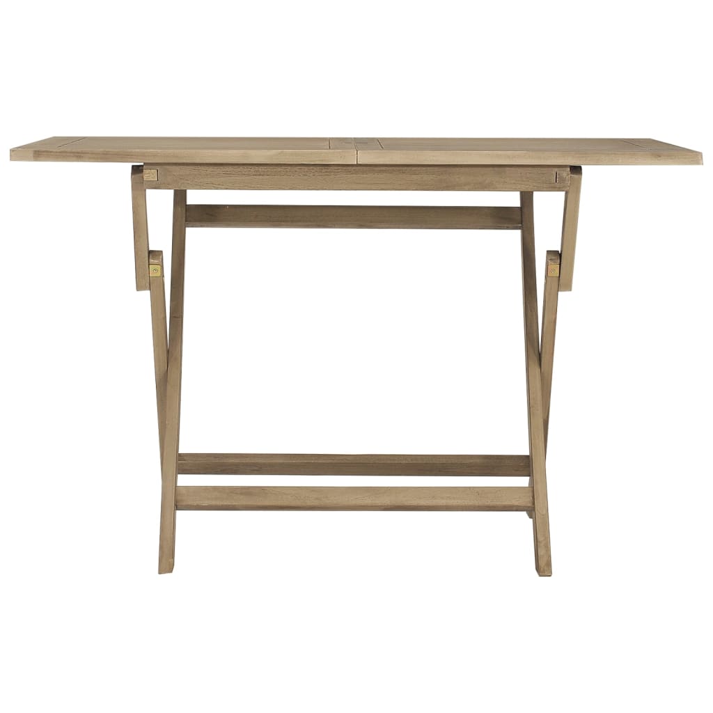 Folding Garden Table 120X70X75 Cm Solid Wood Teak