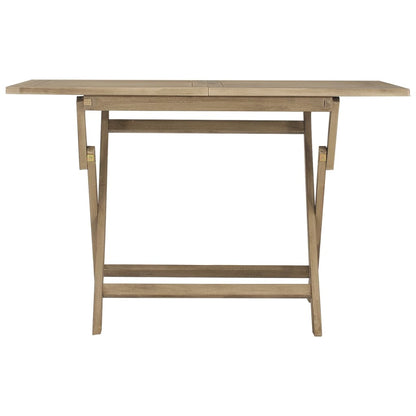 Folding Garden Table 120X70X75 Cm Solid Wood Teak