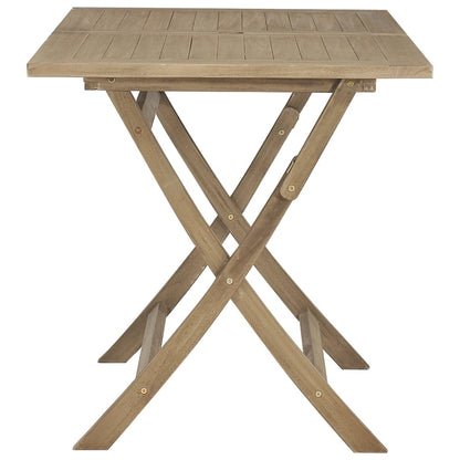 Folding Garden Table 120X70X75 Cm Solid Wood Teak
