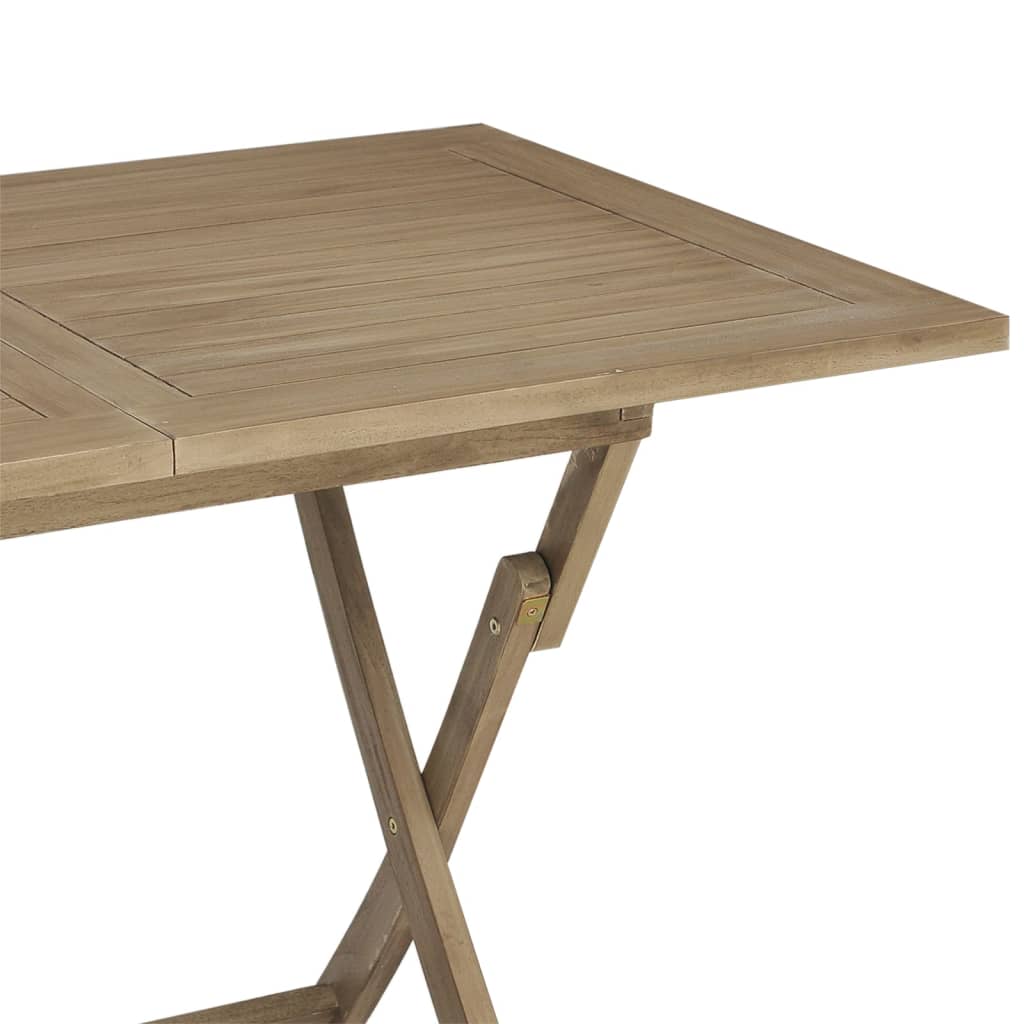 Folding Garden Table 120X70X75 Cm Solid Wood Teak