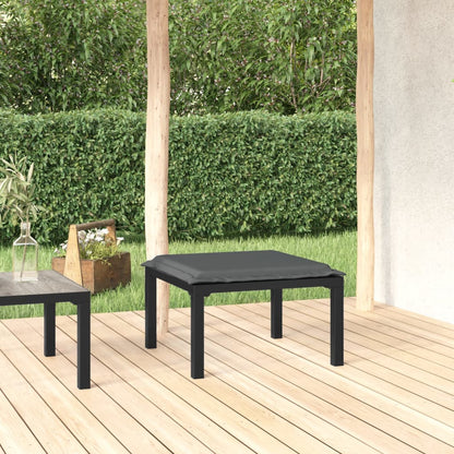 4 Piece Garden Lounge Set Black And Grey Poly Rattan