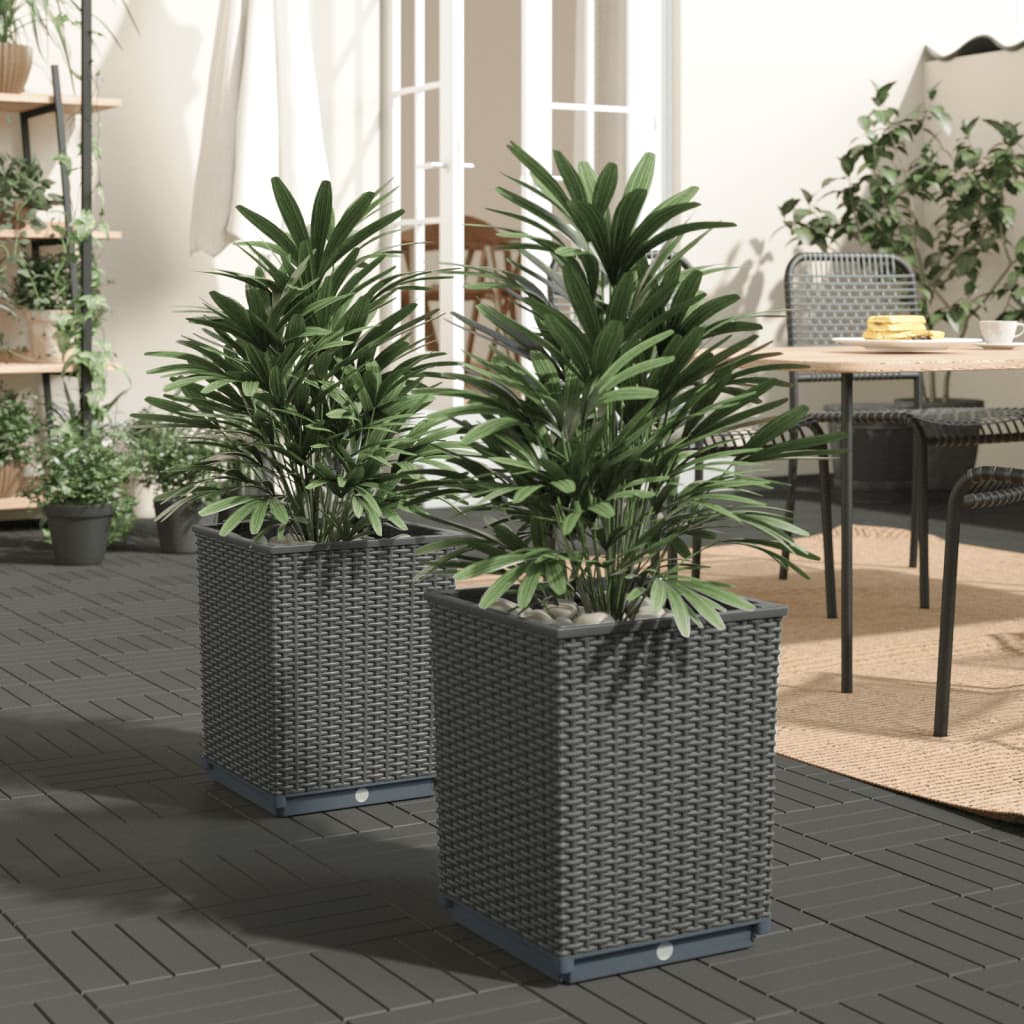 Planters 4 Pcs 30X30X37 Cm Polypropylene