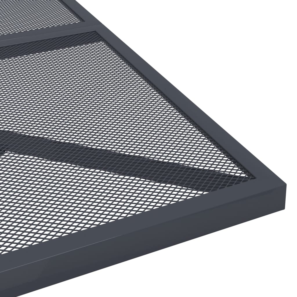 Garden Table Anthracite Steel Mesh