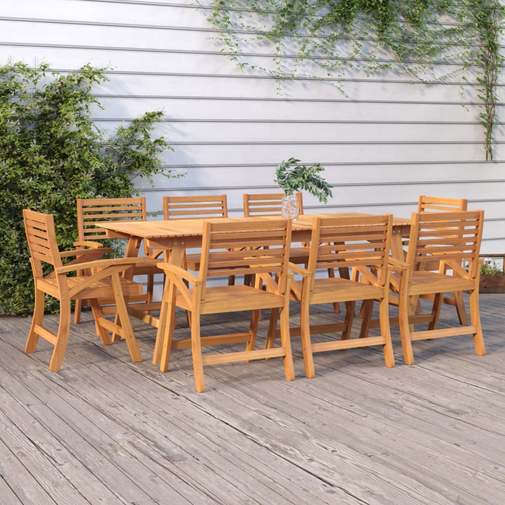 Garden Chairs 2 Pcs 58X58X87 Cm Solid Wood Acacia
