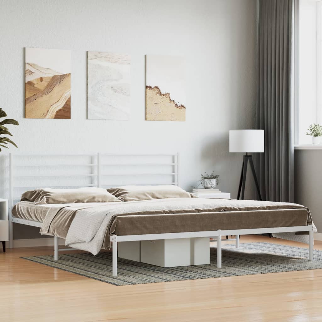 Metal Bed Frame Without Mattress