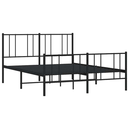 Metal Bed Frame Without Mattress With Footboard