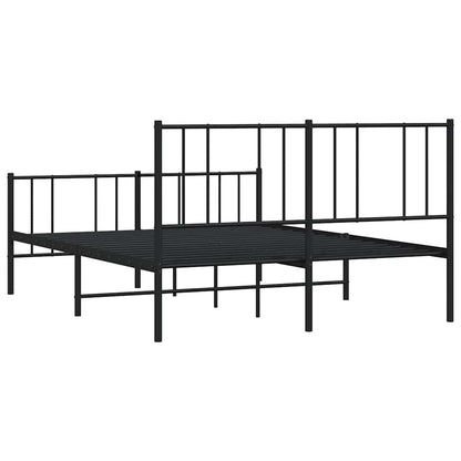 Metal Bed Frame Without Mattress With Footboard
