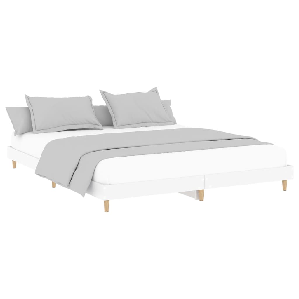 Bed Frame Without Mattress 183X203 Cm King Engineered Wood