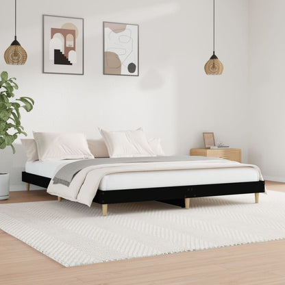 Bed Frame Without Mattress 183X203 Cm King Engineered Wood