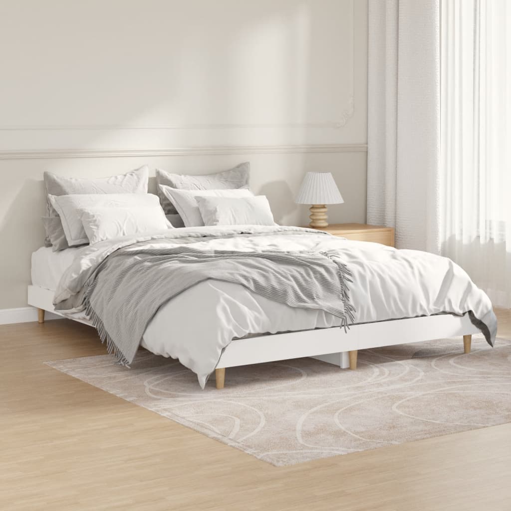 Bed Frame Without Mattress 183X203 Cm King Engineered Wood