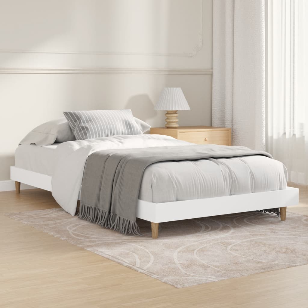 Bed Frame Without Mattress 183X203 Cm King Engineered Wood