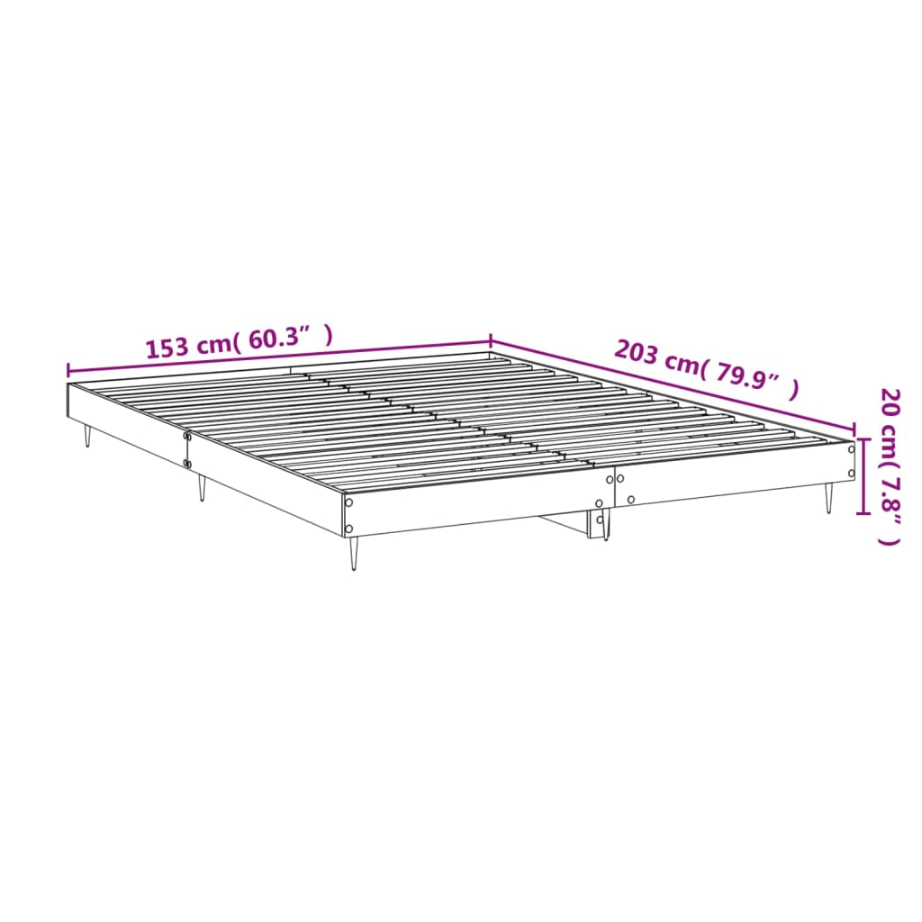 Bed Frame Without Mattress Engineered Wood