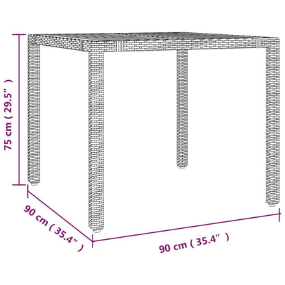 5 Piece Garden Dining Set With Cushions Black Poly Rattan