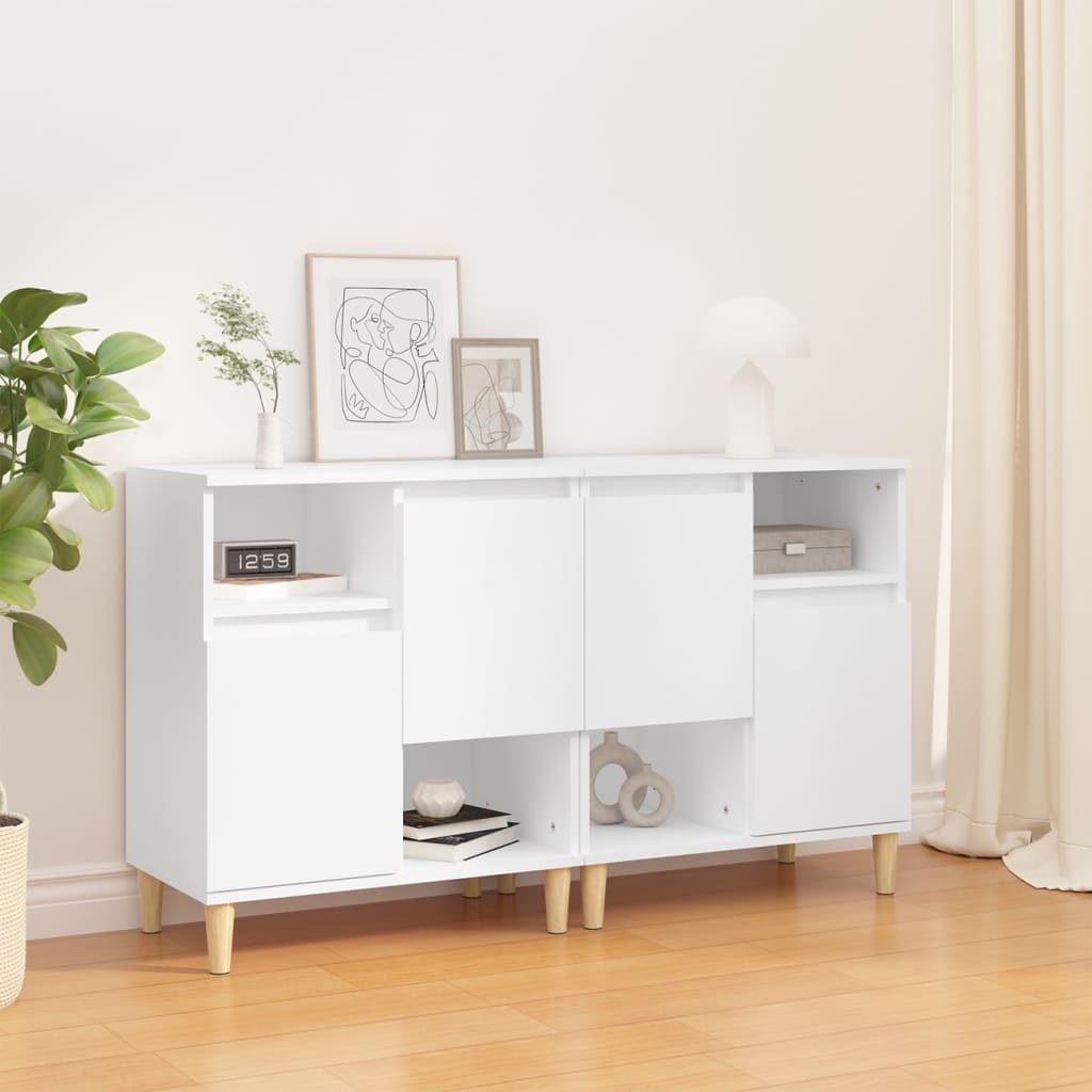 Sideboards 3 Pcs 60X35X70 Cm Engineered Wood