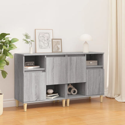 Sideboards 3 Pcs 60X35X70 Cm Engineered Wood