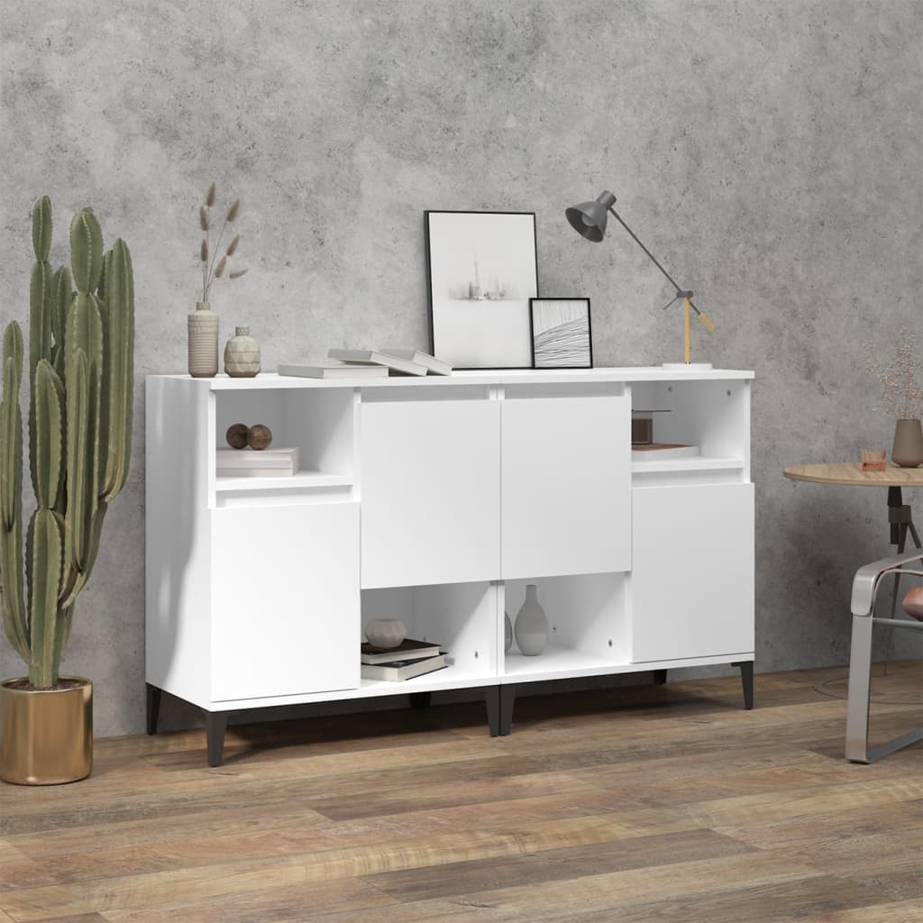 Sideboards 3 Pcs 60X35X70 Cm Engineered Wood