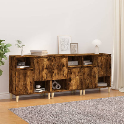Sideboards 3 Pcs 60X35X70 Cm Engineered Wood