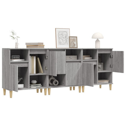 Sideboards 3 Pcs 60X35X70 Cm Engineered Wood