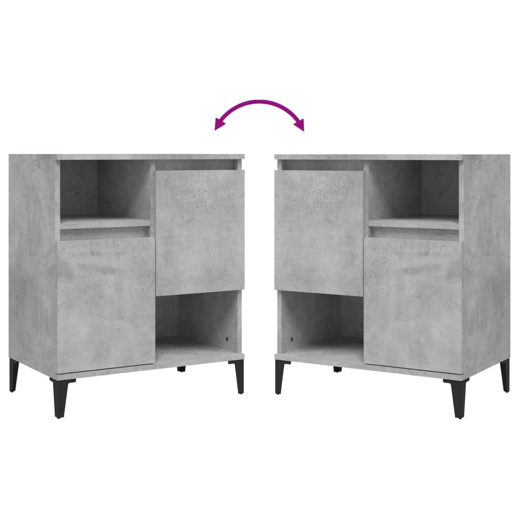 Sideboards 3 Pcs 60X35X70 Cm Engineered Wood