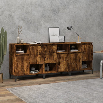 Sideboards 3 Pcs 60X35X70 Cm Engineered Wood