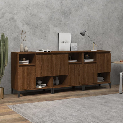 Sideboards 3 Pcs 60X35X70 Cm Engineered Wood
