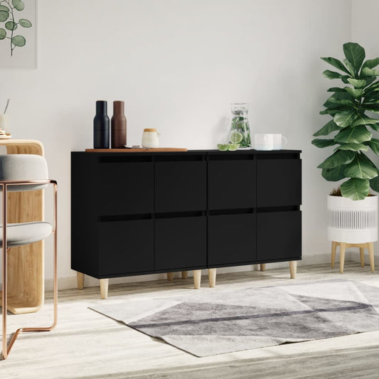 Sideboards 2 Pcs 60X35X70 Cm Engineered Wood